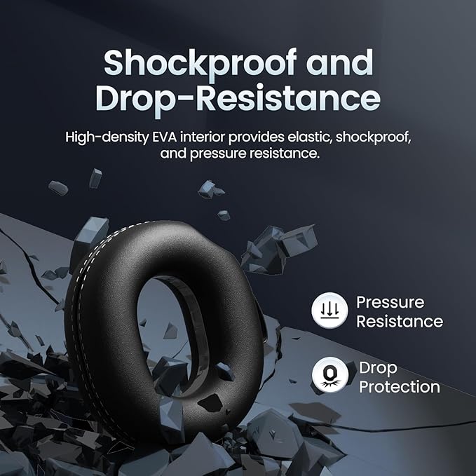 Bone Conduction Headphones Hard Case Compatible with Purra Run, HaptiFit Terra, Aerra, Run Plus, Run Air, Run SE and Most of The Open Ear Headphones