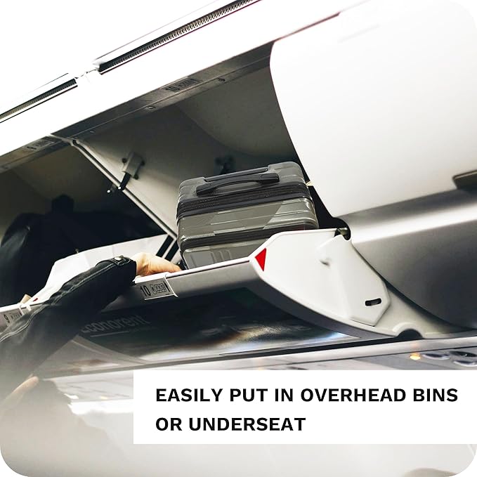 20 inch Carry On Luggage Expandable Top Opening/Clamshell Opening, TSA Approved Carry On Luggage Hard Shell Suitcases, Lightweight Away Carry On Suitcases, Grey