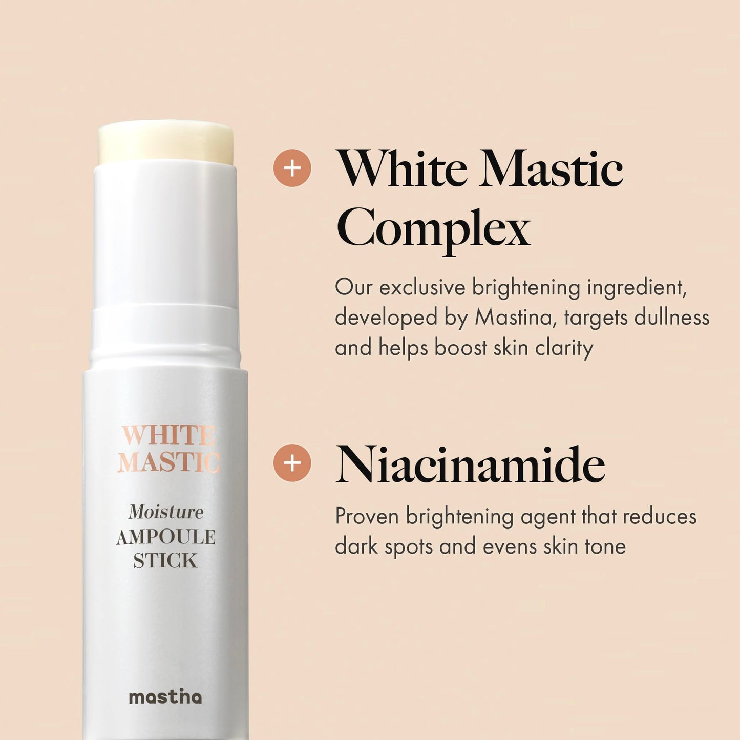MASTINA White Mastic Wrinkle Bounce Multi Balm Stick (0.35oz), Korean Anti-Aging Face Balm with Mastic & Vegan Collagen for Fine Lines, Neck Wrinkles & Radiant Glow, On-the-Go Hydration