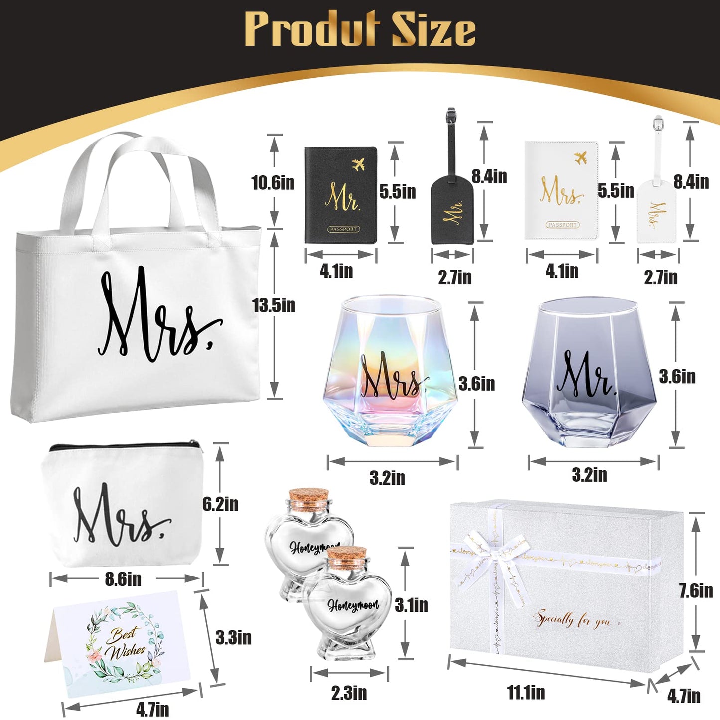 LIAVOEIZ Wedding Gifts Engagement Gifts Box Basket for Couples-Newlywed Marriage-Mr and Mrs Gifts- Bride To Be Gifts