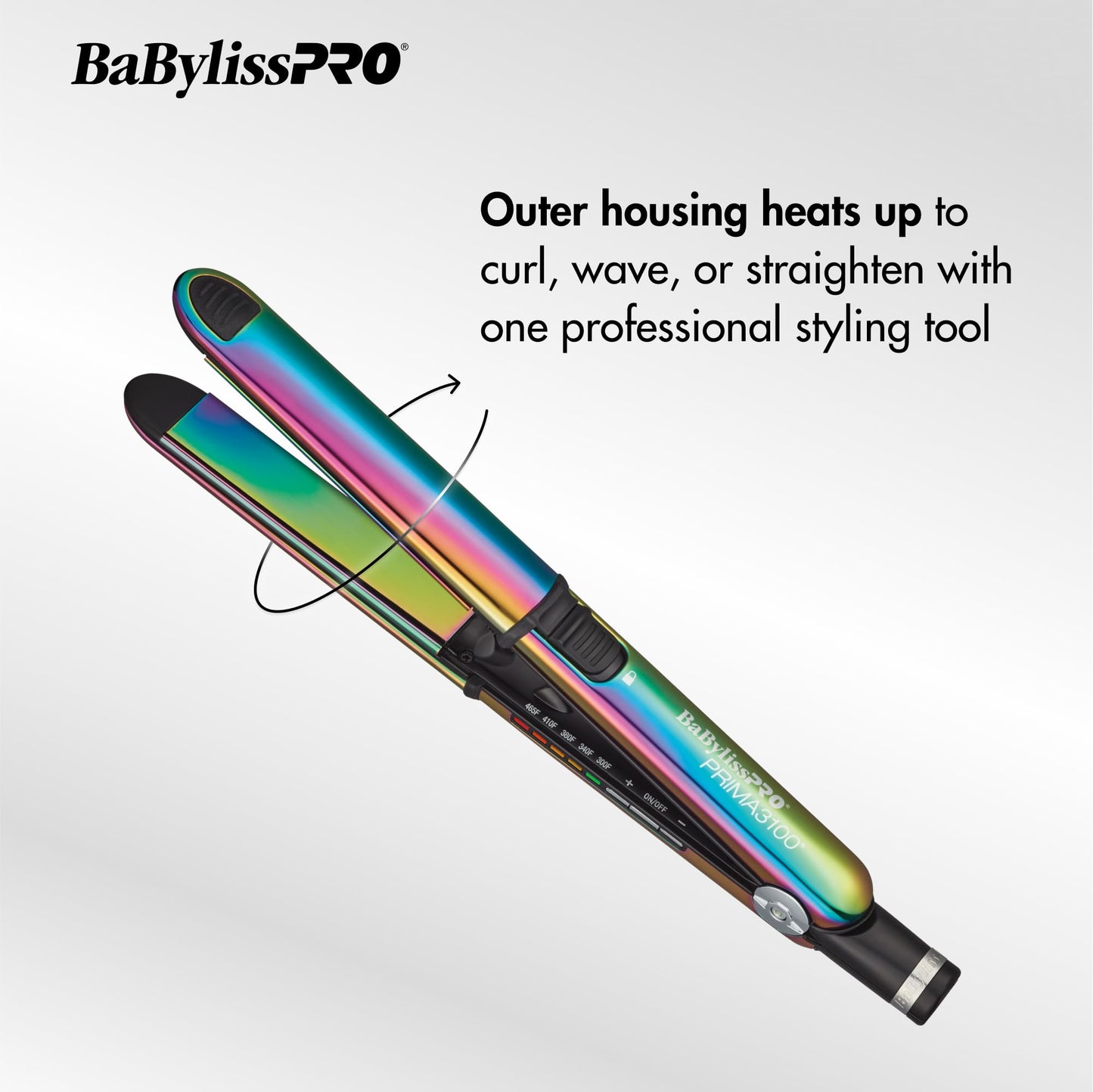 BabylissPRO® Nano Titanium™ Iridescent Prima3100 & Prima2000 Styling Irons Prepack