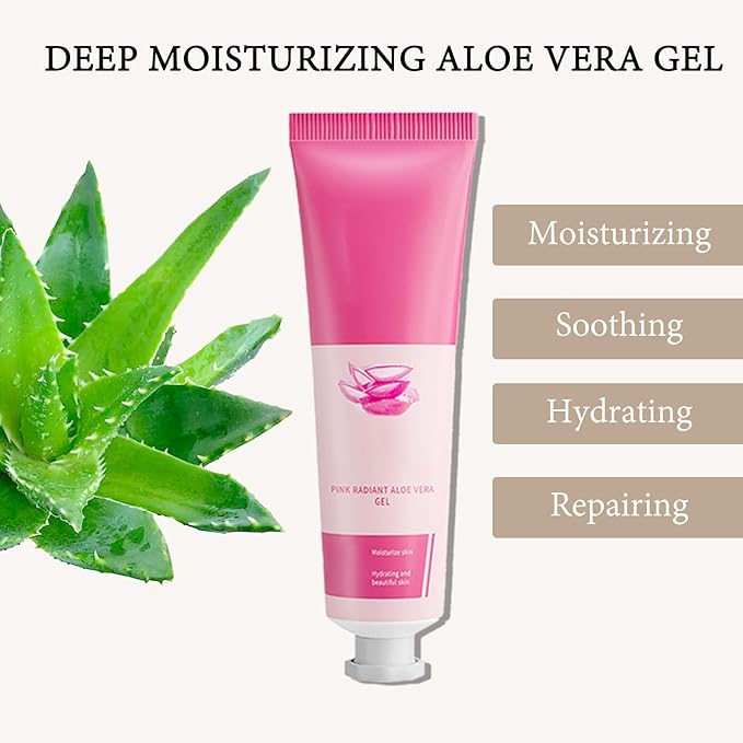 16PCS Soothing Aloe Vera Gel for Face,Organic Aloe Vera Gel,Hydrating After Sun Lotion Set,Non-Sticky Moisturizing After Sun Lotion for All Skin Types, 1.05 Oz