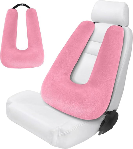 Car Pillow for Kids, Car Pillow, Travel Pillow Cushion for Car and Adults, Support Head and Neck on Road Trips, Pink