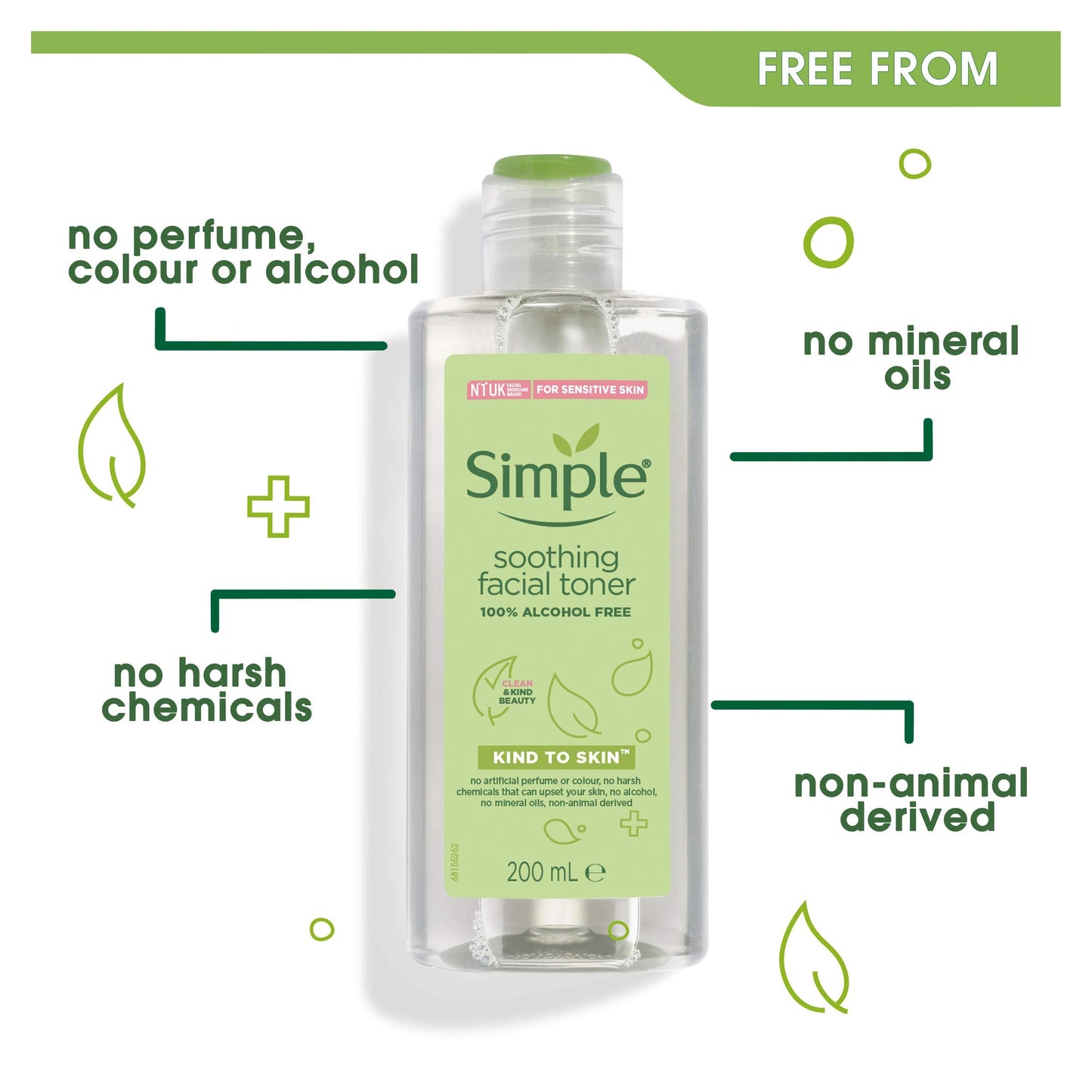 Simple Kind to Skin Facial Toner, Soothing, 6.7 Fl Oz (Pack of 1)