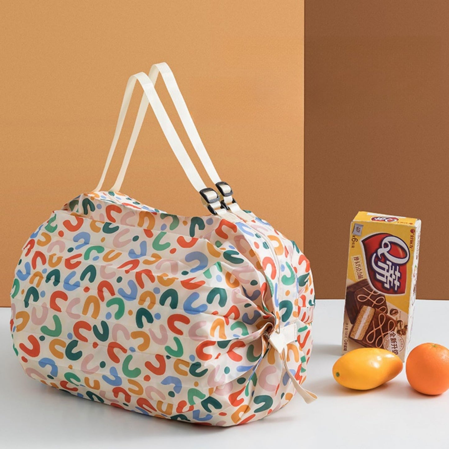 SUSOYAOCHEN 2PCS Travel Shoulder Bag Reusable Grocery Bags Foldable Shopping Bags Washable Waterproof Nylon Pouch Bags Sports handbag (Black)