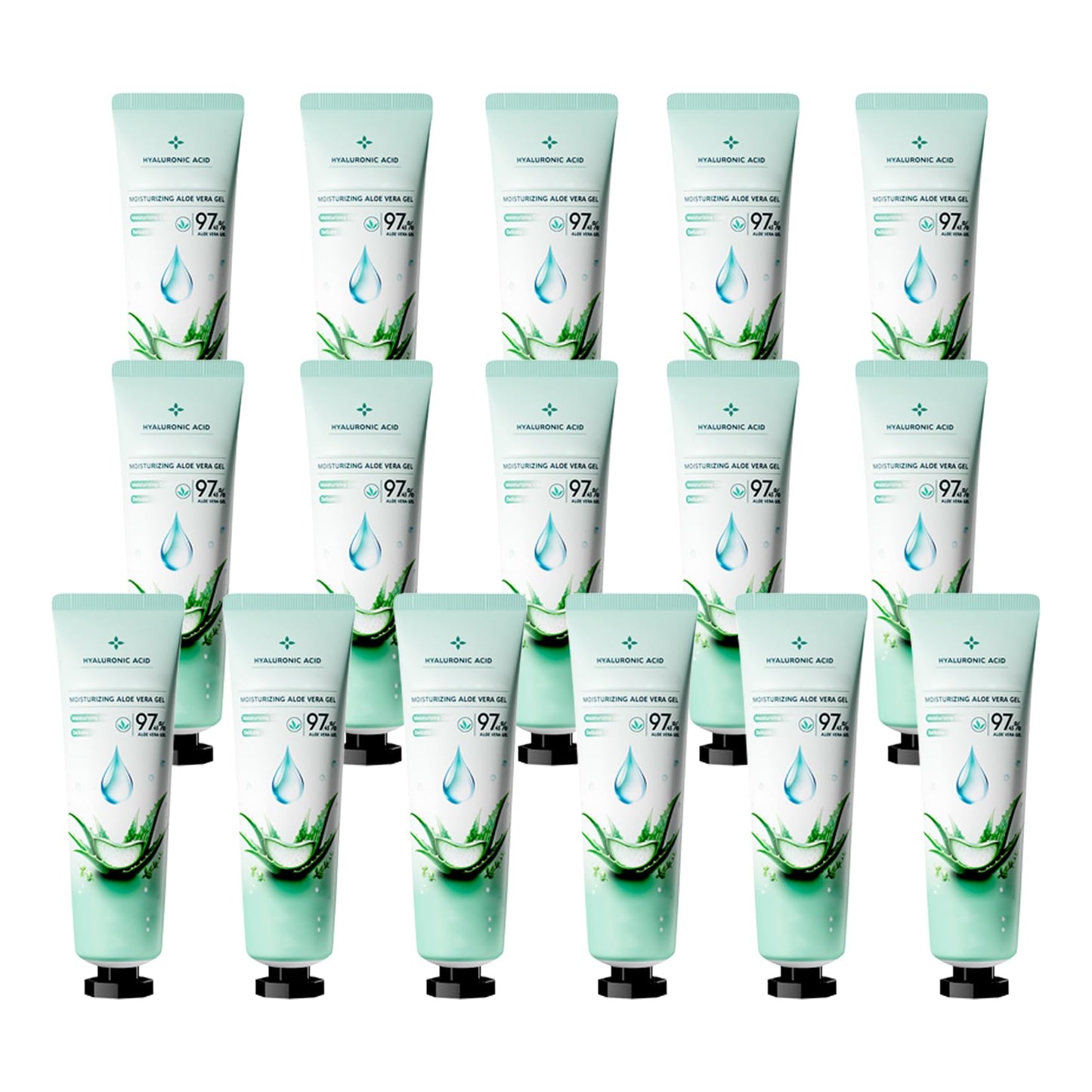 16PCS Aloe Vera Gel for Face and Body,Hydrating Aloe Vera Gel,Cooling Refreshing After Sun Lotion,Soothing Non-Sticky After Sun Lotion Set,Travel Size Body Skincare Cream, 1.05 Oz