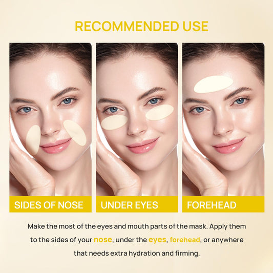 Bleuvél Collagen Face Mask, Real Deep Marine Collagen Overnight Face Mask for Glass Glow Skin - Elasticity, Firming, Hydrating & Moisturizing, 30g x 5ea (Pack of 1)