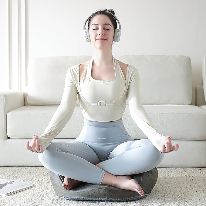 Meditation Cushion, Comfortable Floor Pillow for Adults Sitting, Reading, Yoga, Large Floor Cushion Seating for Living Room Tatami Home Decor