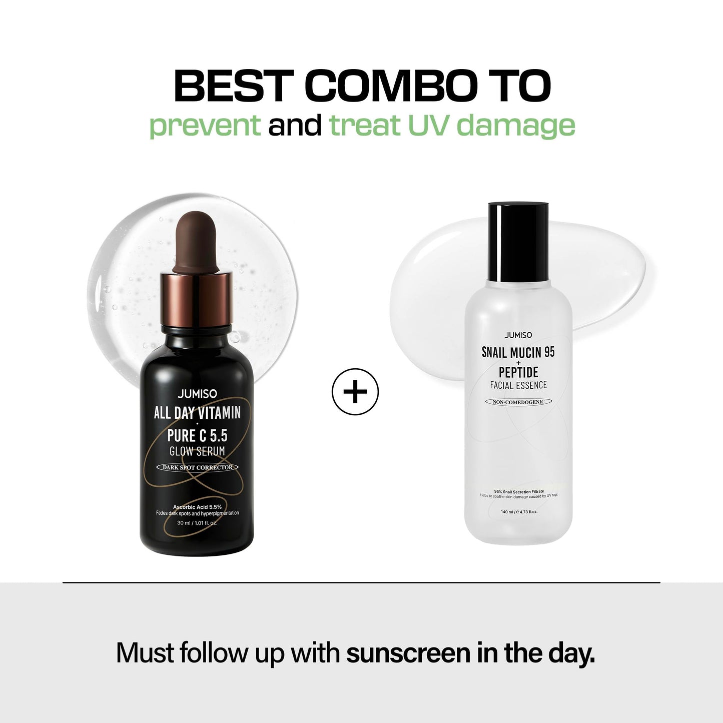 JUMISO All Day Vitamin Pure C 5.5 Glow Serum - L-Ascorbic Acid Alpha-Arbutin Aronia Extract Improves Pigmentation Hyperpigmentation - Korean Skincare, Dermatologist Tested Sensitive Skin 1.01 fl.oz.