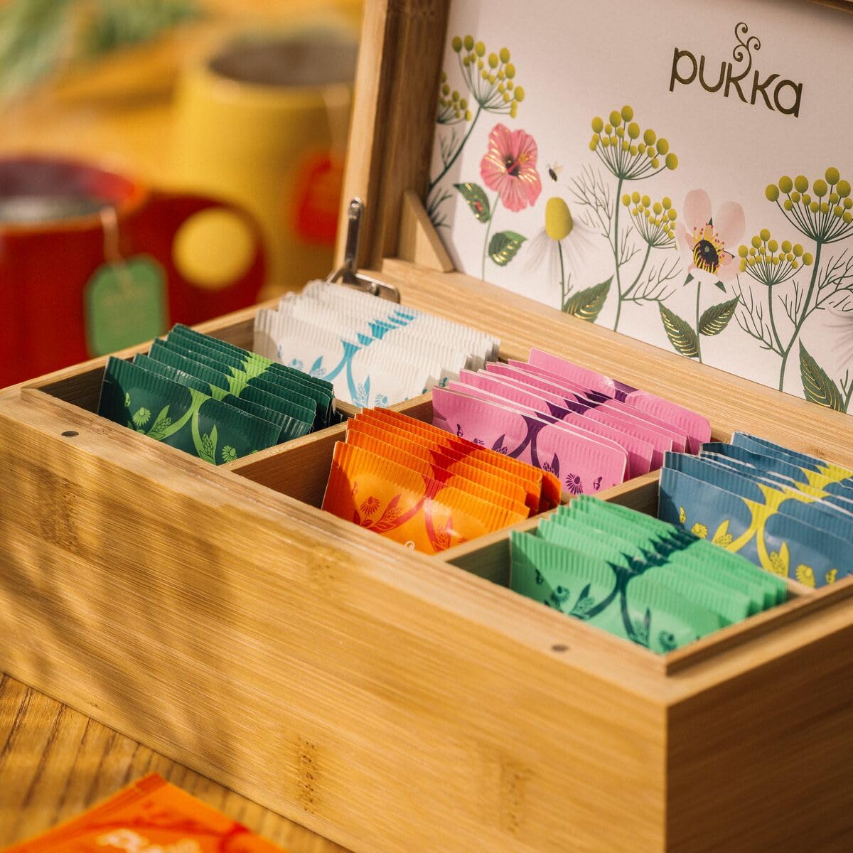 Pukka Herbal Tea Discovery Chest,Exquisite Selection Of Organic Infusion Teas In A Bamboo Box,Ideal Gift With Assorted Herbal Teabags,Premium Experience For Tea and Infusion Lovers,42 Assorted Bags