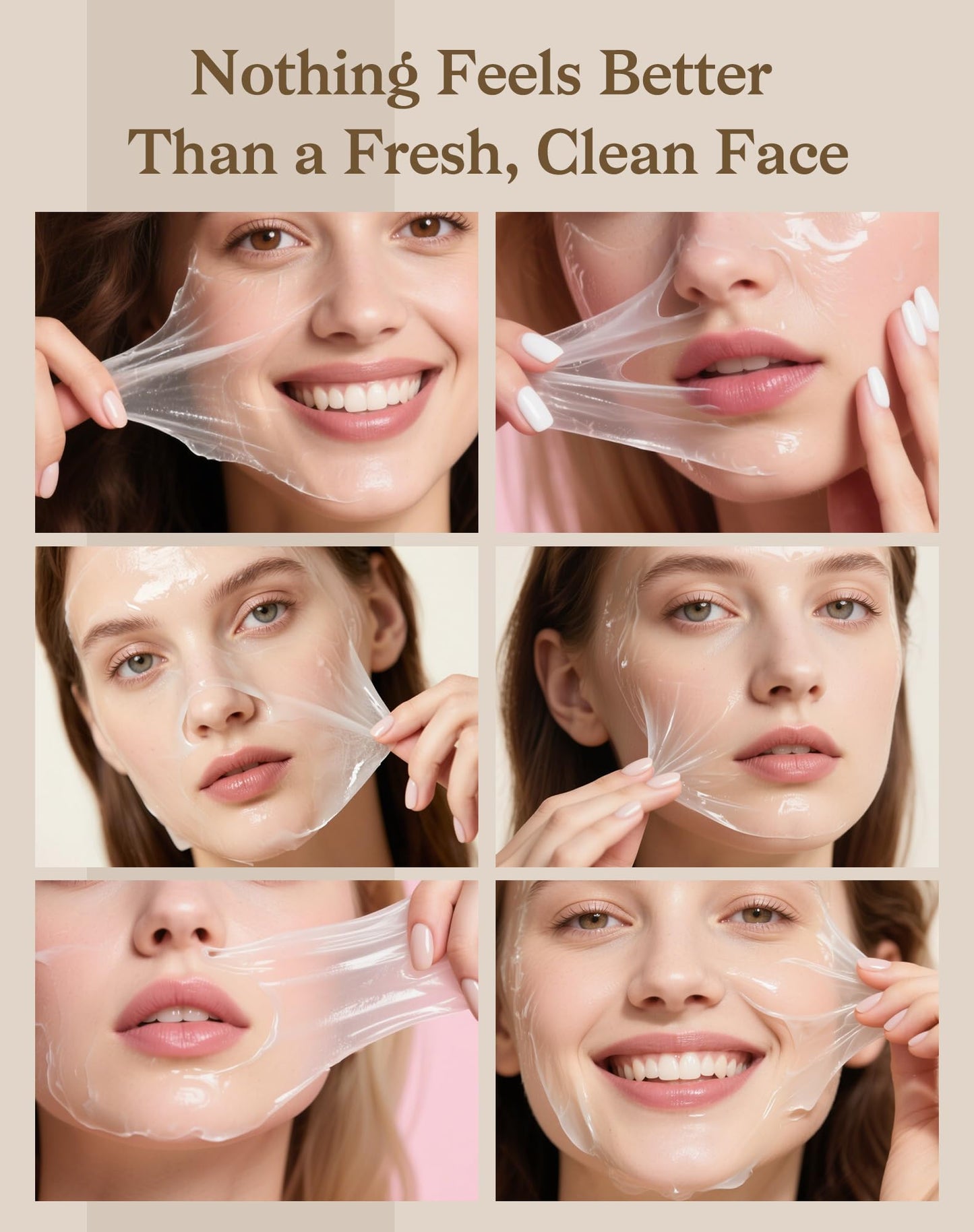 dewyhour Collagen Night Wrapping Mask, Rice Mask for Face, Peel Off Face Mask for Elasticity, Hydrating & Glow, Korean Skin Care, 2.53 FL.OZ