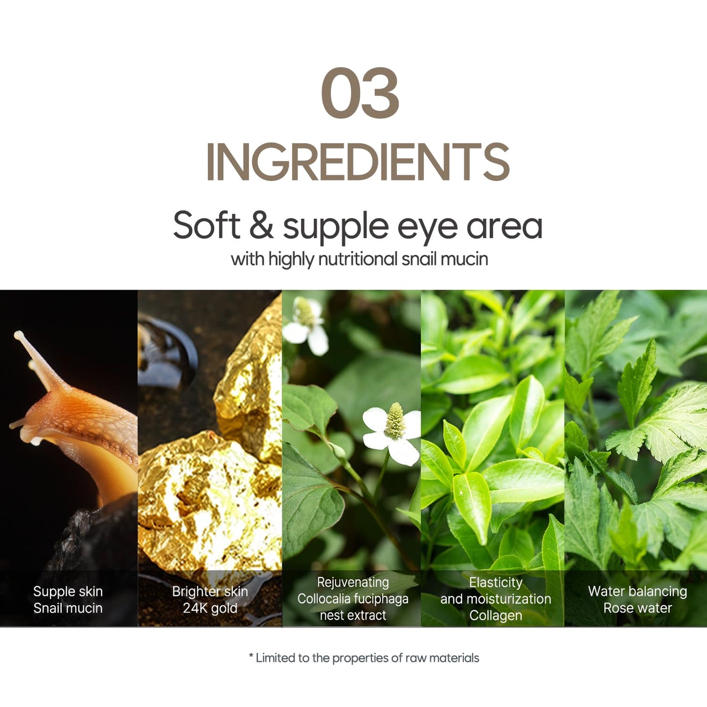 Gold & Snail Hydogel Eye Patch 60ea (30pairs)