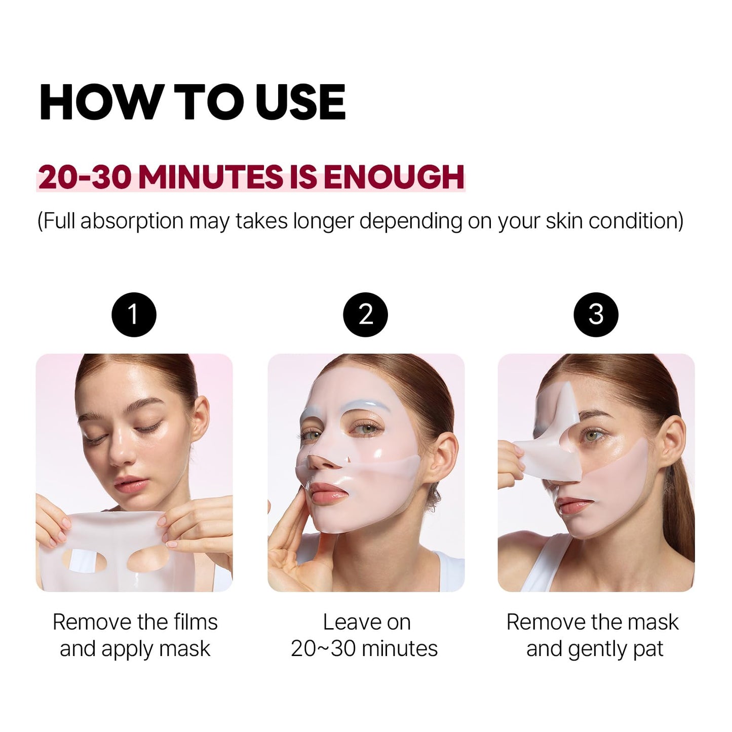 ROUND LAB Camellia Collagen Mask, 30min Hydrogel Mask, Quick Hydration, Firming&Pore Minimizing, For sensitive skin, Micro molecule collagen, Facial Mask, 34 g/1.19 Fl Oz 4ea