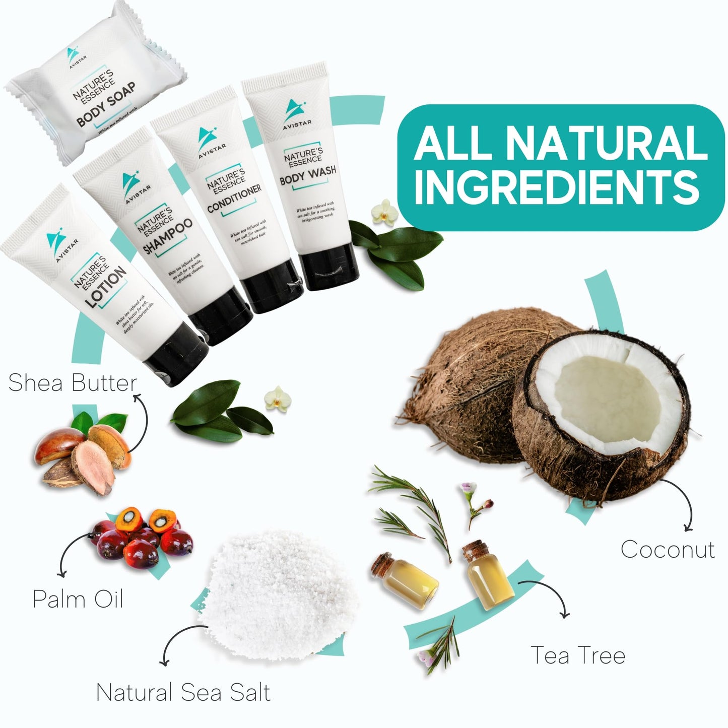 90 Piece Hotel Soap & Bulk Toiletries - Travel Essentials for Hosts & Guests - Hotel Shampoo & Conditioner Supplies for Guests, Hotel Toiletries Bulk Set, Mini Bulk Travel Size Toiletries