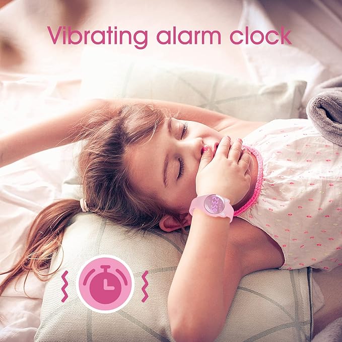 Kids Watches for Girls Boys Digital Sport Watch with Step Counter Pedometer Vibration Alarm Clock, No App Waterproof Fitness Tracker Kids Watch Boys Girls Teens Students Ages 5-16