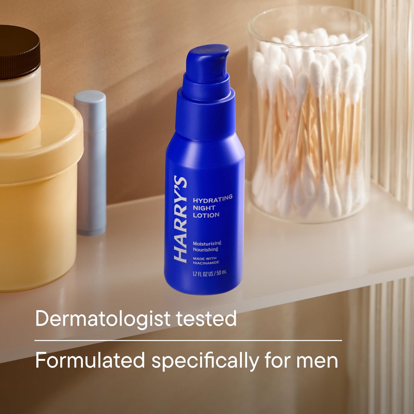 Harry's Hydrating Night Lotion, Night Moisturizer for Face, Lightweight 1.7 Fl Oz, 2 Pack