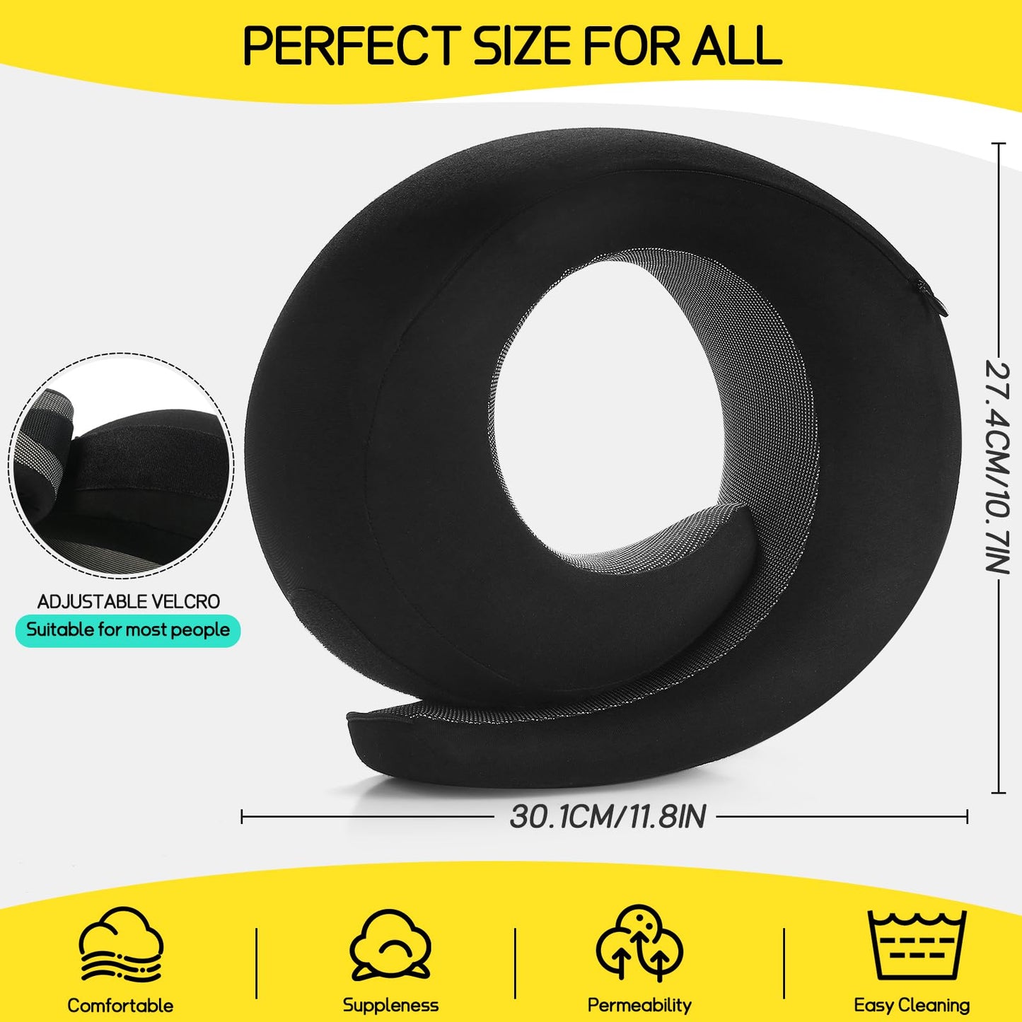 Ulaek®Travel Pillows for Airplanes,Travel Neck Pillow Airplane Memory Comfortable Breathable Cover, Stowable Pillows for Sleeping, Car, Airport Travel Essentials,Gifts for Family, Wife and Friends