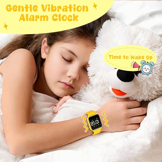 Kids Digital Watches for Boys Girls, Sports Watch with Fitness Tracker, Pedometer, Alarm Clocks, Stopwatch, No App Needed Waterproof Kids Watch, Gift for Teens Student Girls Boys Ages 5-14