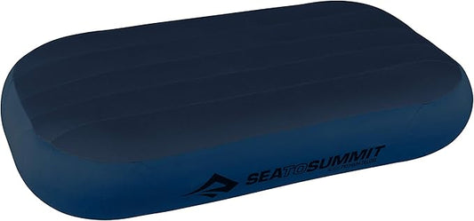 Sea to Summit Aeros Premium Inflatable Travel Pillow, Deluxe (22 x 14), Navy Blue