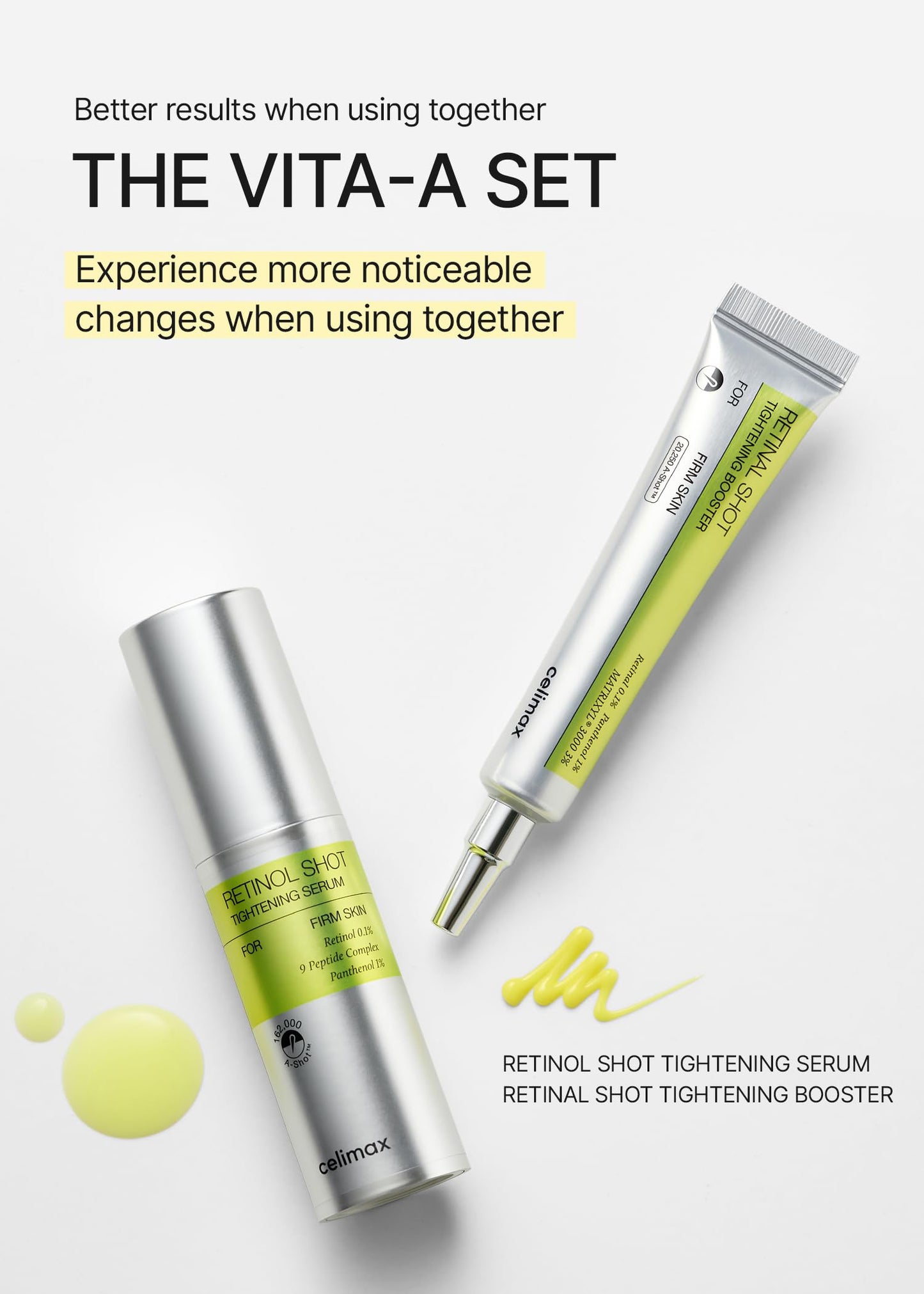 celimax The Vita A Retinol Shot Tightening Serum | with Pure Vitamin A Retinol, Peptide, Pore Minimizer, Wrinkles & Fine Lines, Firmer Skin, Anti-Aging, Skin Smoothing 30ml