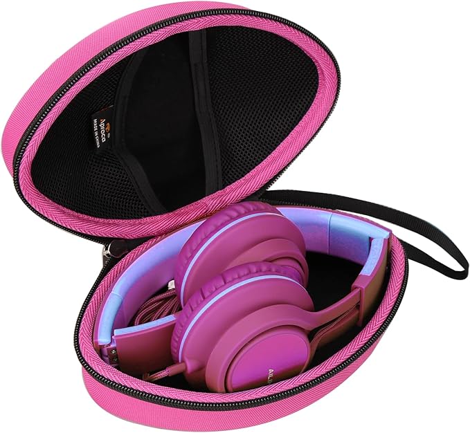 Aproca Hard Travel Storage Case for AILIHEN C8 / Tribit XFree Tune Headphones Folding Lightweight Headset (Red)