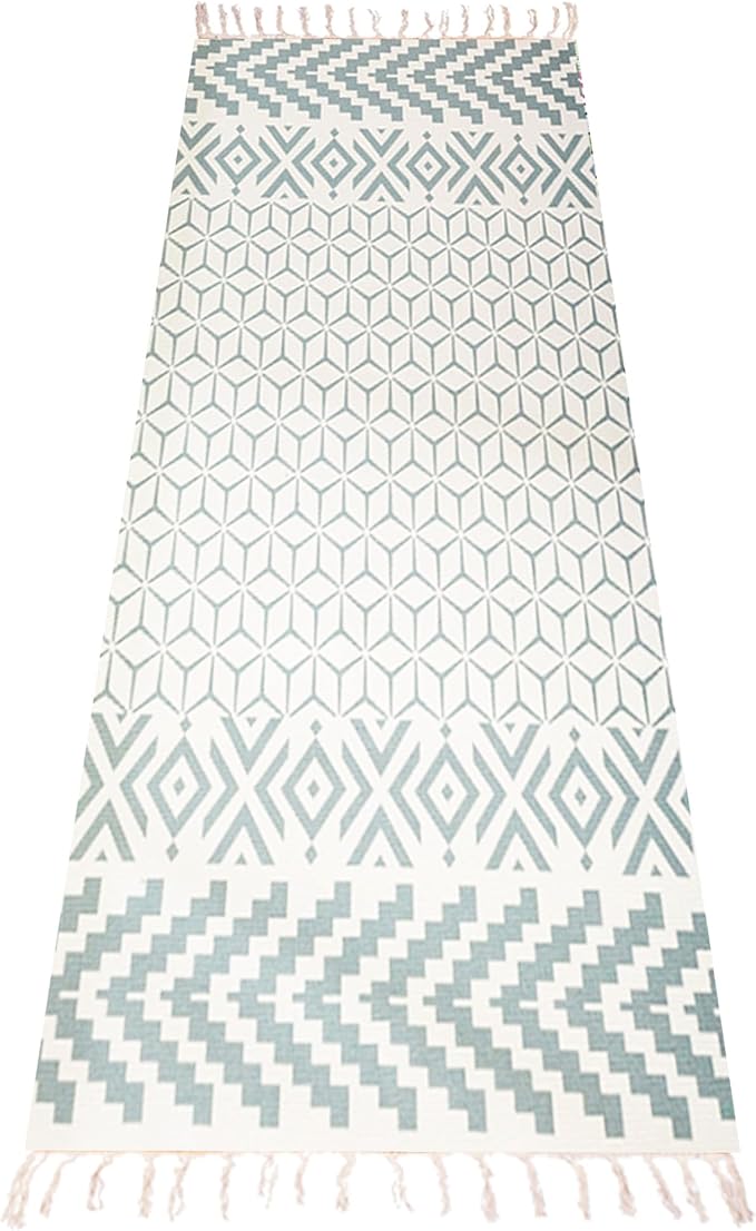 Cifupy Handmade Organic Yoga Mat made with Organic Cotton Yoga Mat - Non Slip Hand-Woven Foldable Yoga Rug Provides Excellent Comfort, Traction & Support for Indoor & Outdoor Use - 24 x 72 Inches
