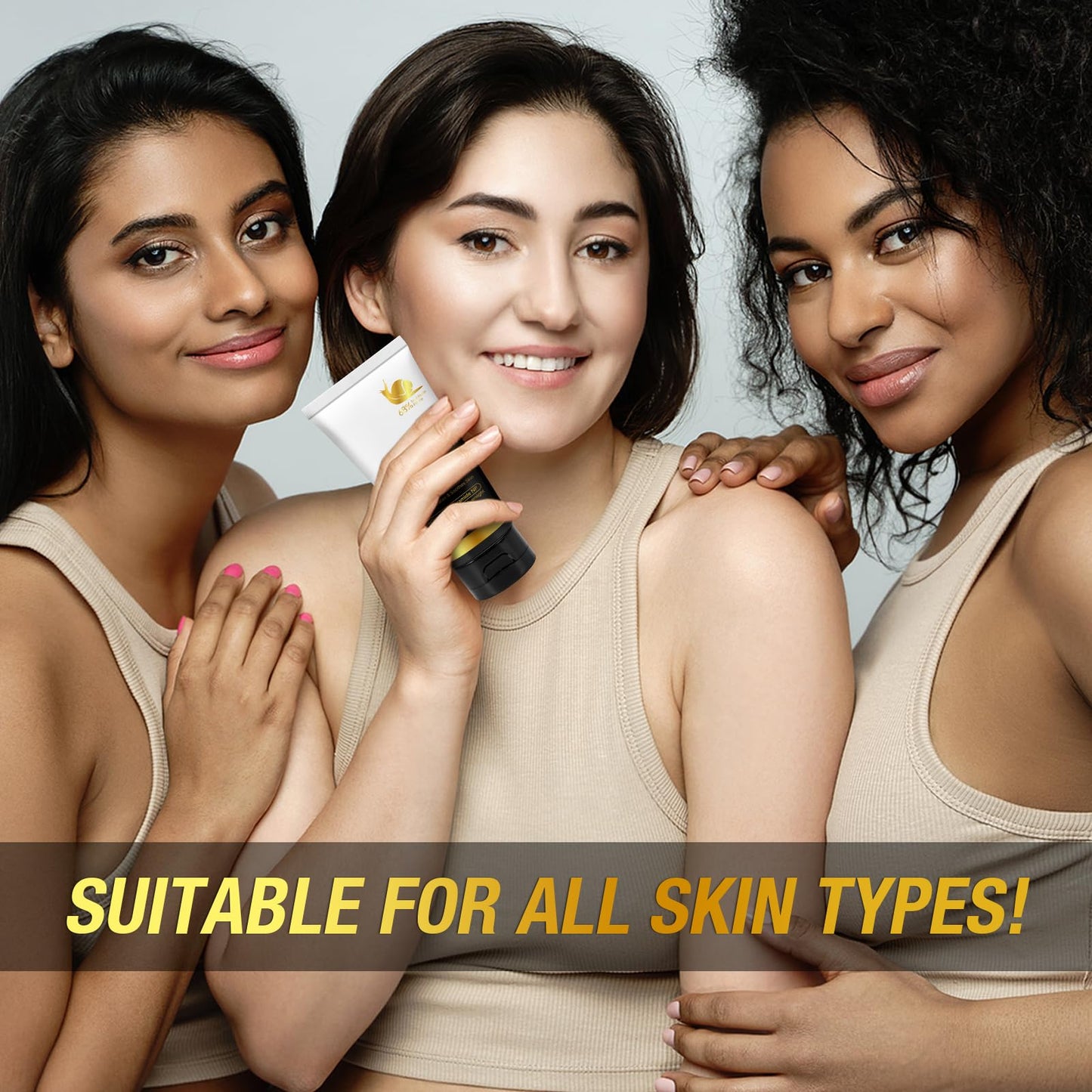 chenyayun 9000PPM Snail Mucin Collagen Overnight Wrapping Peel Off Mask for Intensive Hydrating, Skin Barrier Repairing, Reducing Sagging/Wrinkles/Fine Lines, 2.53 Oz/75 ML