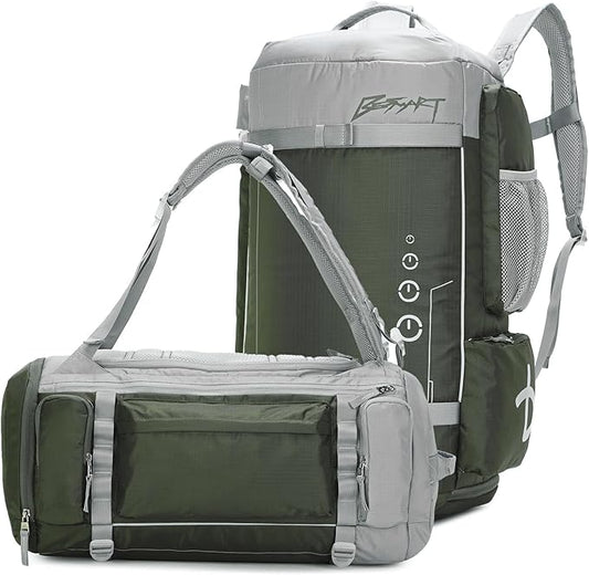 BE SMART 40L Extra Large Gym Backpack for Men, Big Gym Bag with Shoes Compartment, Waterproof Heavy Duty Duffel Bags, Men's Workout Backpacks for Outdoor Sport,Hiking,Camping,Travel