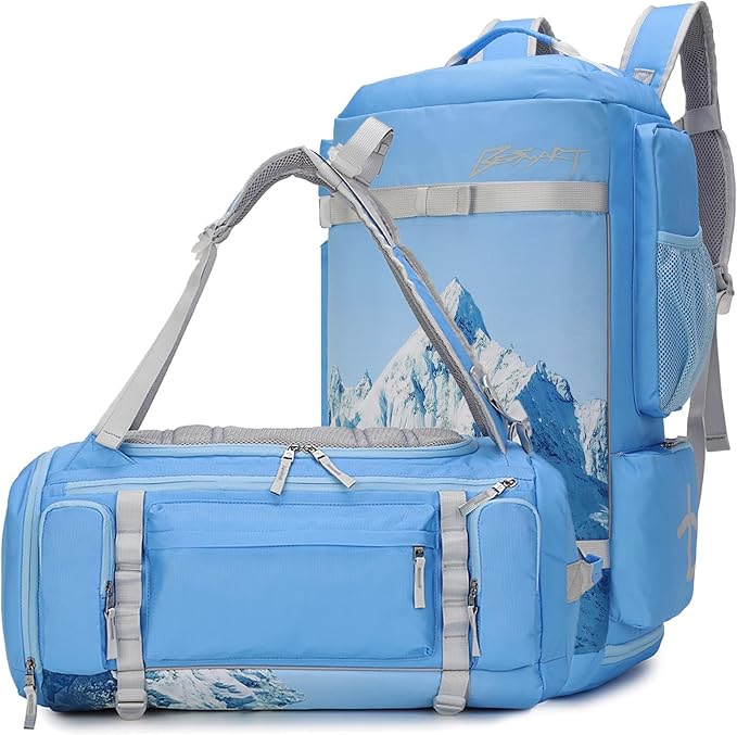 BE SMART 40L Extra Large Gym Backpack for Men, Big Gym Bag with Shoes Compartment, Waterproof Heavy Duty Duffel Bags, Men's Workout Backpacks for Outdoor Sport,Hiking,Camping,Travel