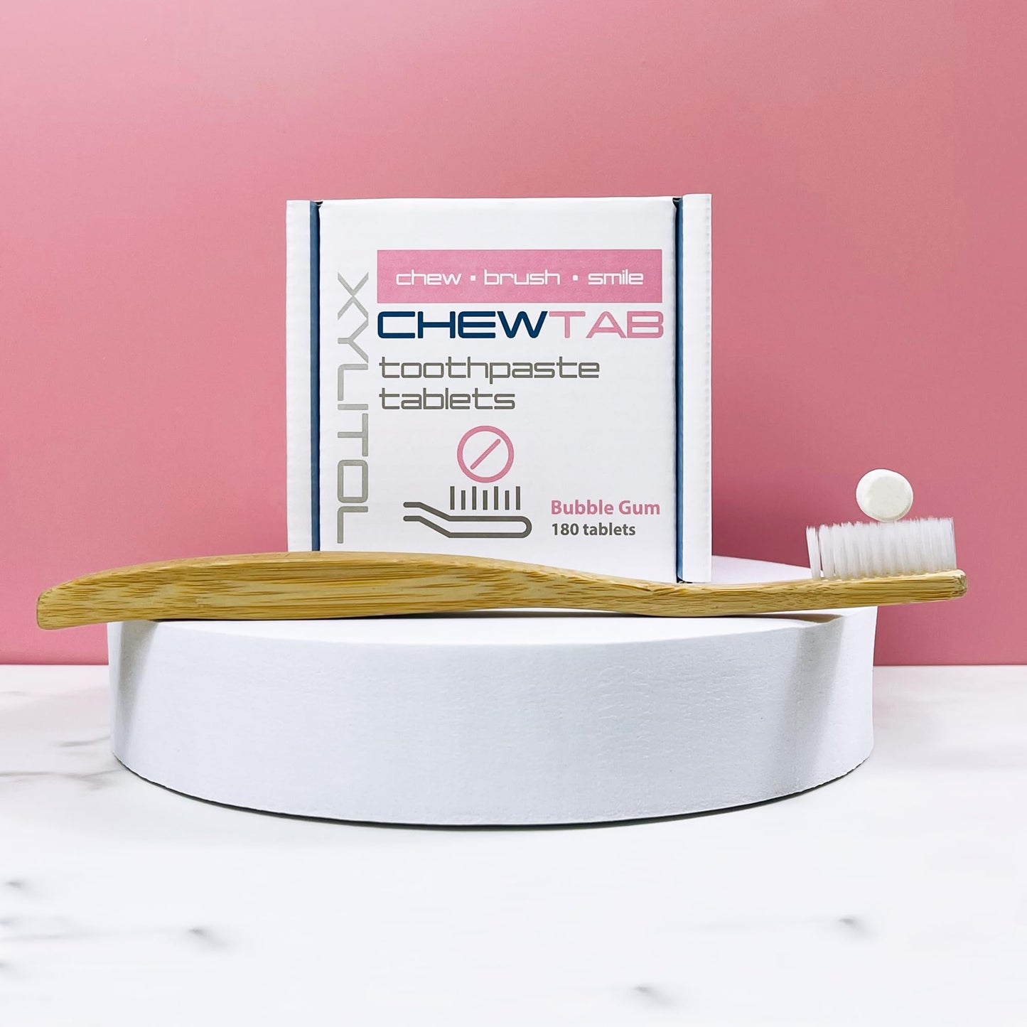 Weldental Chewtab Toothpaste Tablets Bubble Gum Refill