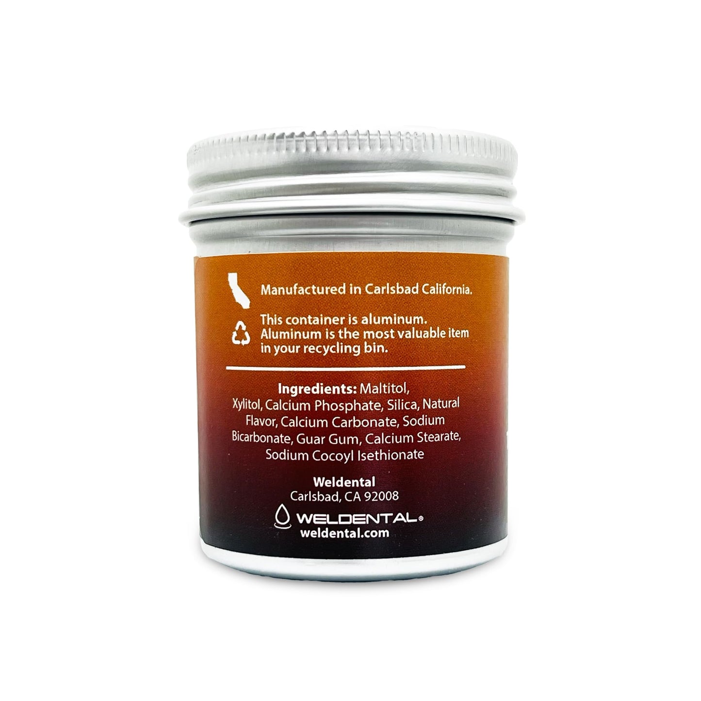 Weldental Chew Brush Smile Toothpaste Tablets 60 Count (Cinnamon)