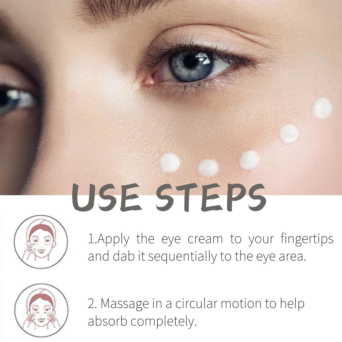 Evolvique Rosehip Under Eye Cream for Dark Circles - Eye Cream Anti Aging - Anti Wrinkle eye cream for Puffiness and Bags Under Eyes - Firming Eye Serum for Women - Best Under Eye Treatment for Bags