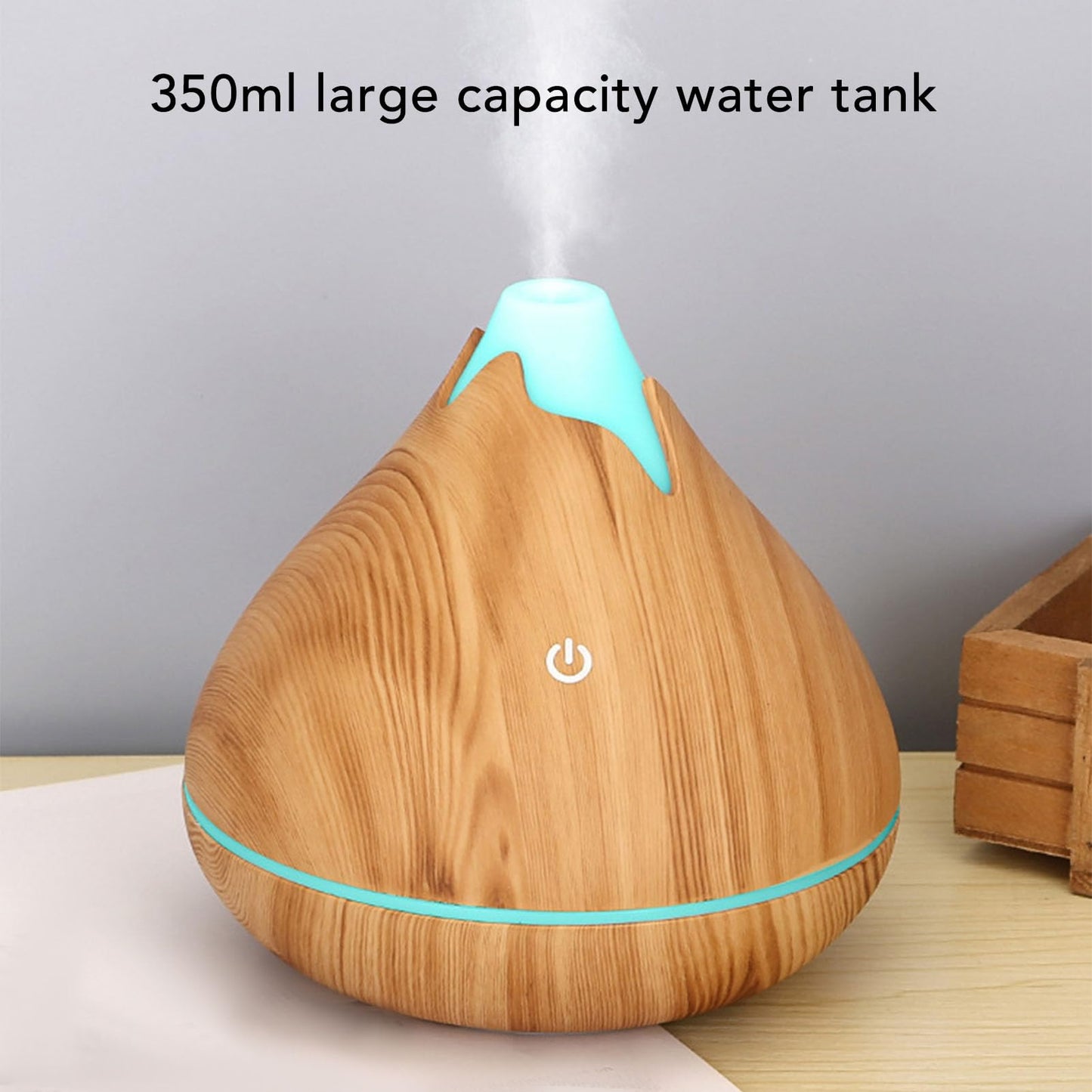 Topyond Desktop USB Humidifier Multi Functional Night Light Mute Aromatherapy Humidifier, Home and Office Moisturize and Refresh, Portable Design, Relaxing Atmosphere