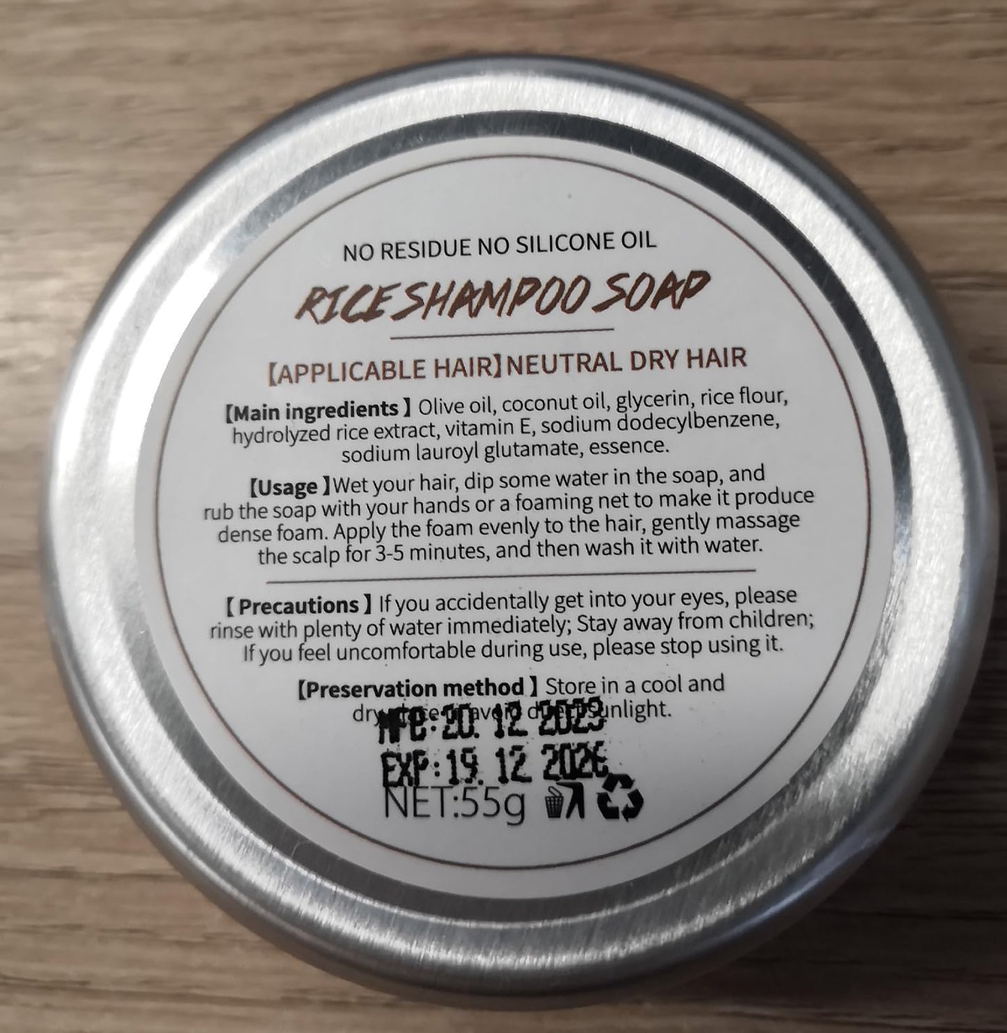 Hotiary Darkening Shampoo Bar & Rice Water Conditioner Bar Set, Rice Water Hair Growth Shampoo Soap Bar for Thinning Hair and Hair Loss, pH Balanced, for Fine & Oily Hair - Easy for Travel