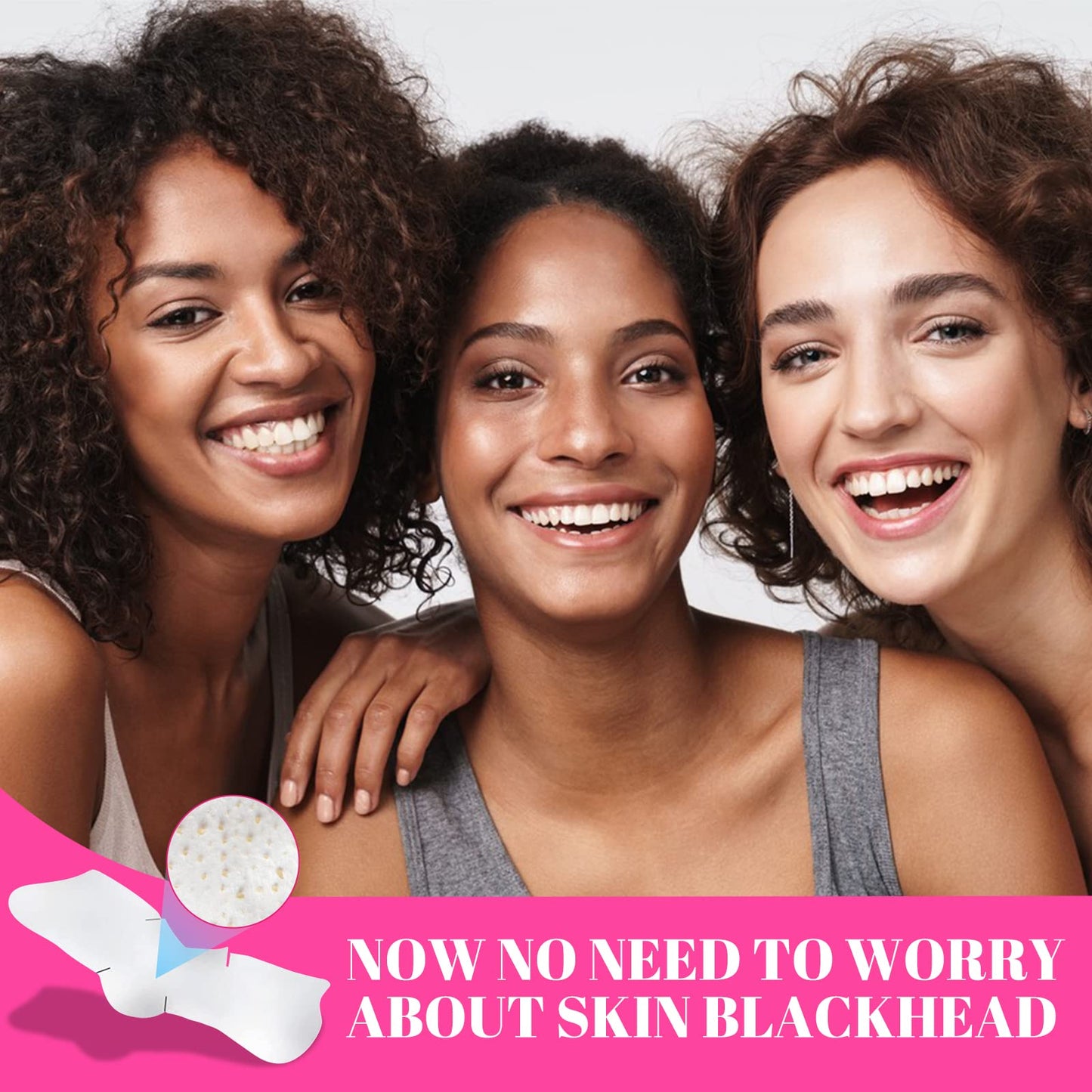 Blackhead Remover Nose Pore Strips for Deep Cleansing, Nose Pore Patches, Targets Pores & Pimples | Absorbs Oil Overnight, 90pcs Blackhead Remover Strip, Cruelty-Free | Facial Skin Care Products