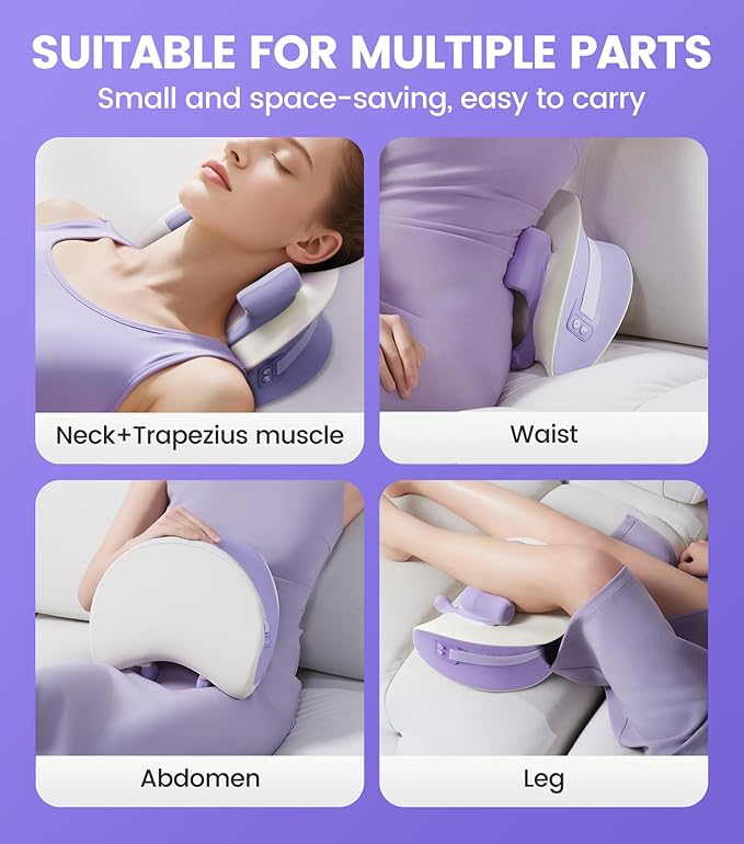 Electric Massage Pillow,Designed for Neck Massage with red Light Heating Function, relieves Neck Pain and Headache.