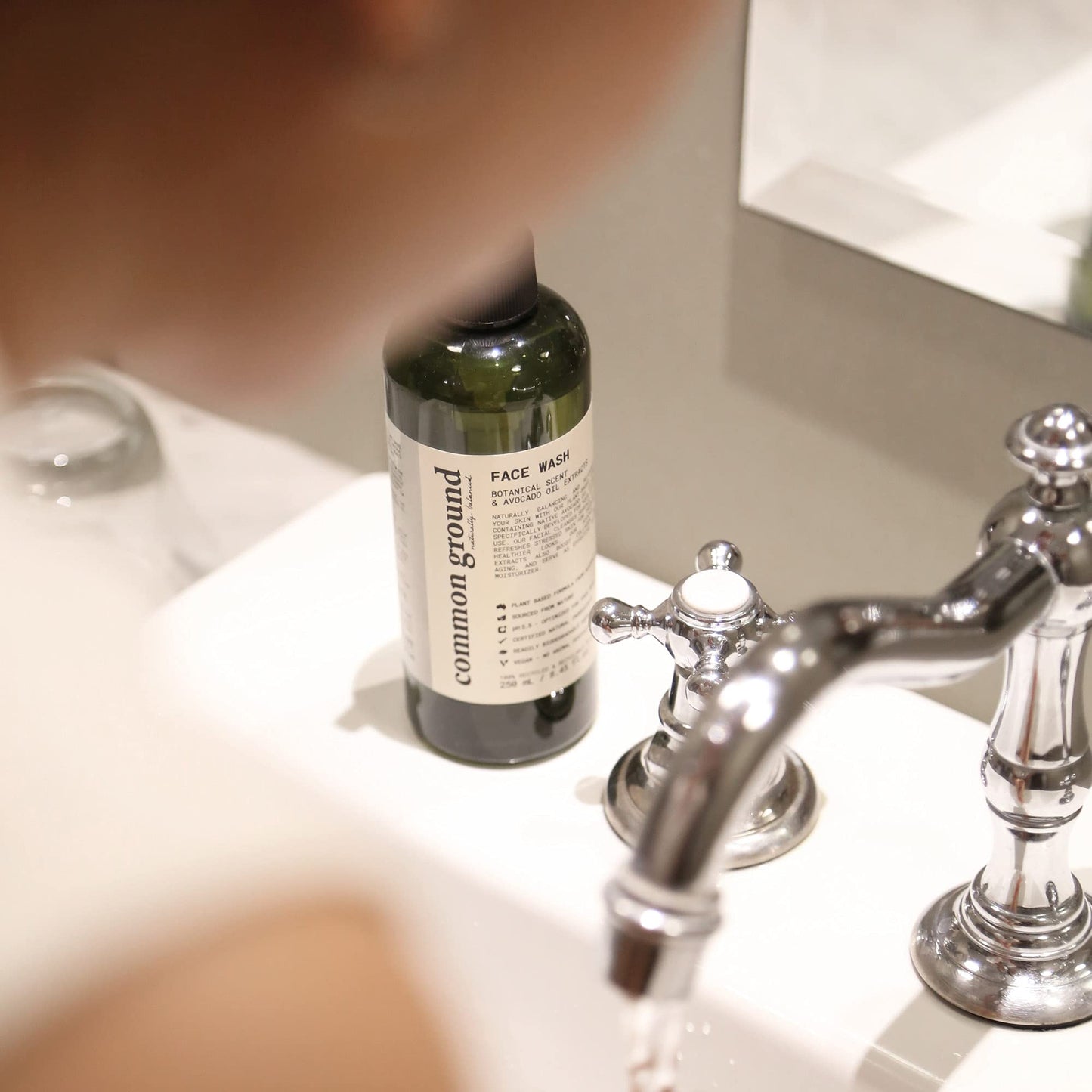 COMMON GROUND All Natural Face Cleanser Wash, Paraben & Cruelty Free, Normal, Oily, Dry, Sensitive, Organic, Vegan, Plant-Based, pH 5.5, Avocado Oil, Men, Women, 8.4 Fl Oz (2 Pack)