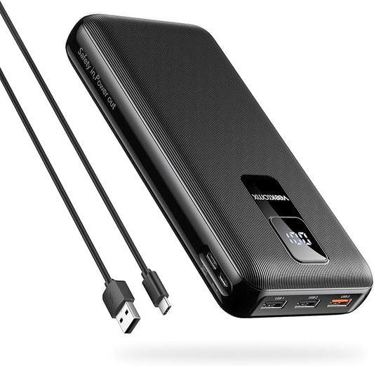 30000mAh Portable Charger LED Display Power Bank Fast Charging QC 3.0& PD External Battery Pack USB C Cell Phone Charger Compatible with iPhone 16/15/14/13 Pro Series Steam Samsung Galaxy iPad Tablet