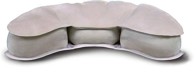 Air Meditator Inflatable Meditation Cushion and Travel Pillow – Meditate on Air in Total Comfort with Adjustable Three-Chamber Design for Enhanced Posture and Portability, Black