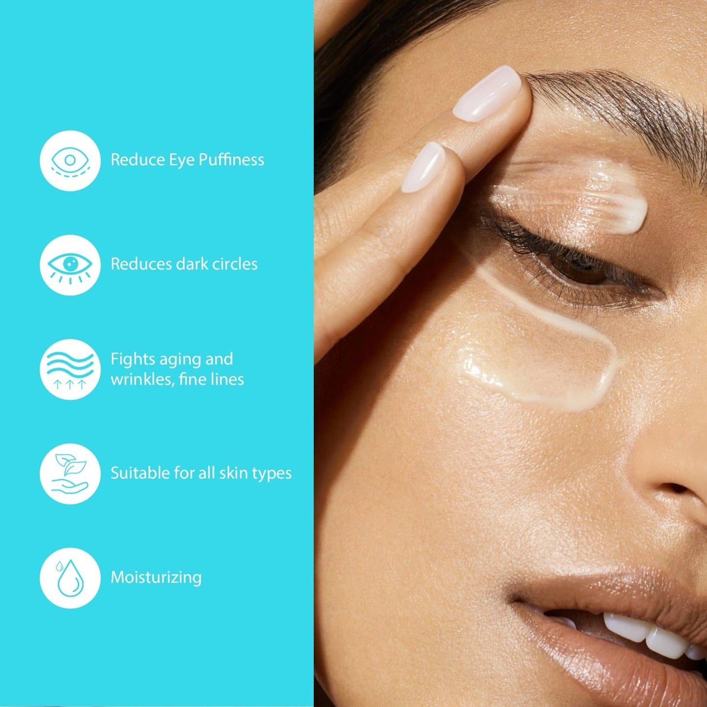 SEACALL Retinol Eye Cream with Caffeine, Hyaluronic Acid & Vitamin C | Anti-Aging Under Eye Cream for Dark Circles, Wrinkles & Puffiness | Reduces Fine Lines Skin Care Treatment for Women & Men (15ml)