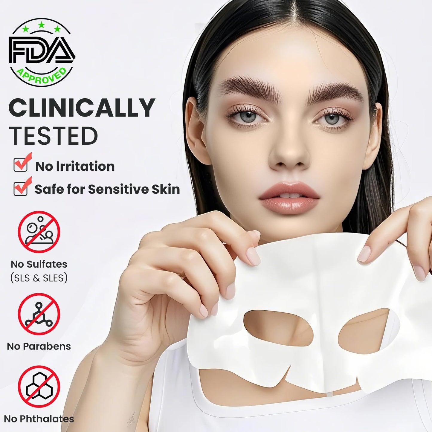 Dianzan Korean Overnight Bio-Collagen Mask, Deep Moisturizing, Firming, Glowing Glass Skin Mask, Brings Glass-Like Glow, Shrinks Pores, Diminishes Fine Lines, Gentle on Sensitive Skin, 35g x 4ea