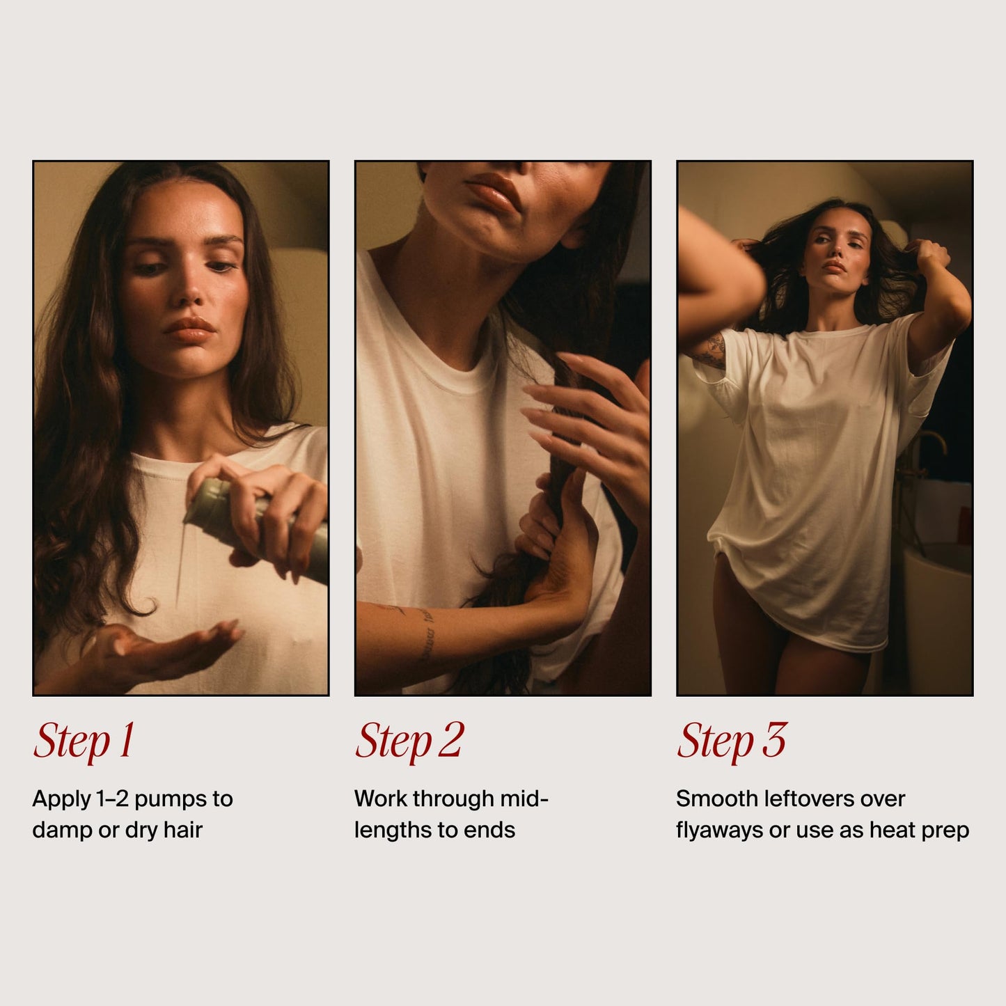 MANE IVY - Hair Elixir Serum - Smooth Frizz-Free Hair Instantly - 80ml Heat Protectant - Daily Styling & Overnight Treatment - Lightweight Formula with Hibiscus & Meadowfoam Extracts