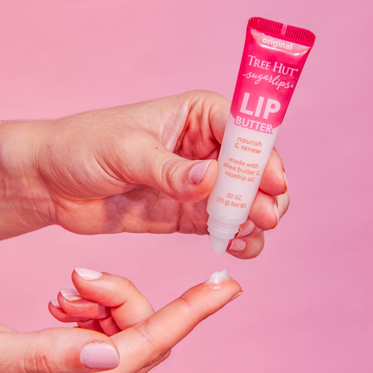 Tree Hut Sugarlips Original Lip Butter, Lock in Moisture & Nourish Skin for Full, Hydrated Lips, 0.52 Fl oz.