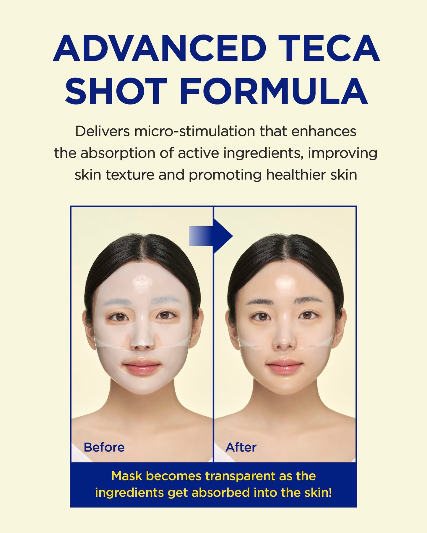 CKD Vita C Teca Blemish Shot Face Gel Mask with Vitamin C & Centella Asiatica (5ea) - Korean Hydrogel Mask for Glass Glow Skin, Dark Spot and Blemish Korean Skincare Routine