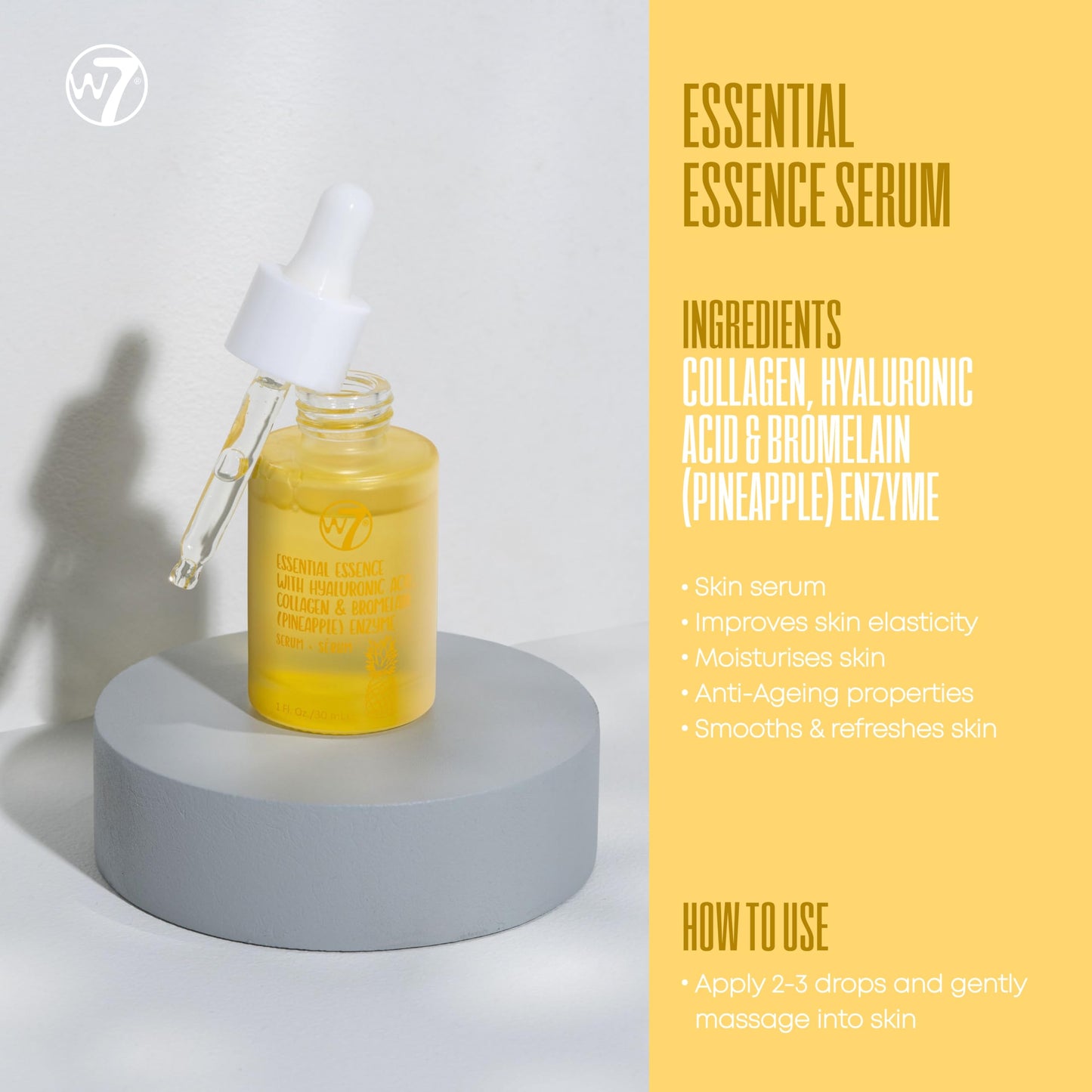 W7 Skin Refresh Skincare Set | Face Cleanser, Toner, Serum & Moisturizer | Hydrating & Glow Boosting Routine | Full Size, Long Lasting Products to Use at Home