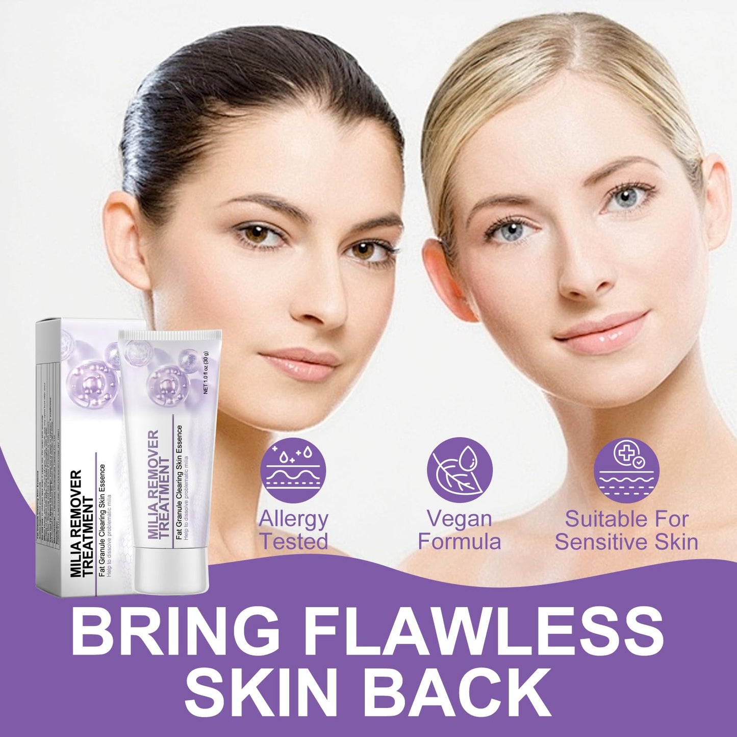 Milia Remover Cream for Eyes and Face,Milia Spot Remover with Salicylic Acid,Milia Acne Cream(1 Fl Oz (Pack of 1))