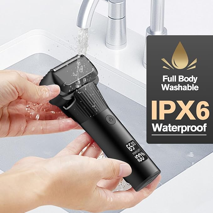 5-Blade Cordless Electric Razor for Men, 2-Speed Electric Shavers for Men Face, Close Shaving Men's Foil Shaver for Coarse Hair Wet/Dry USB-C Fast Charging &100 Min Runtime - Travel-Ready & Giftable