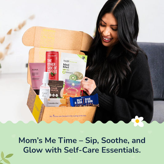 Vegan Wellness & Beauty Gift Box – Immune Support Powder, Protein Bars, Hydration Mist, Hair Mask, Hand Cream & Kiwi Mask – Ideal Gift for Moms, Women & Self-Care Lovers