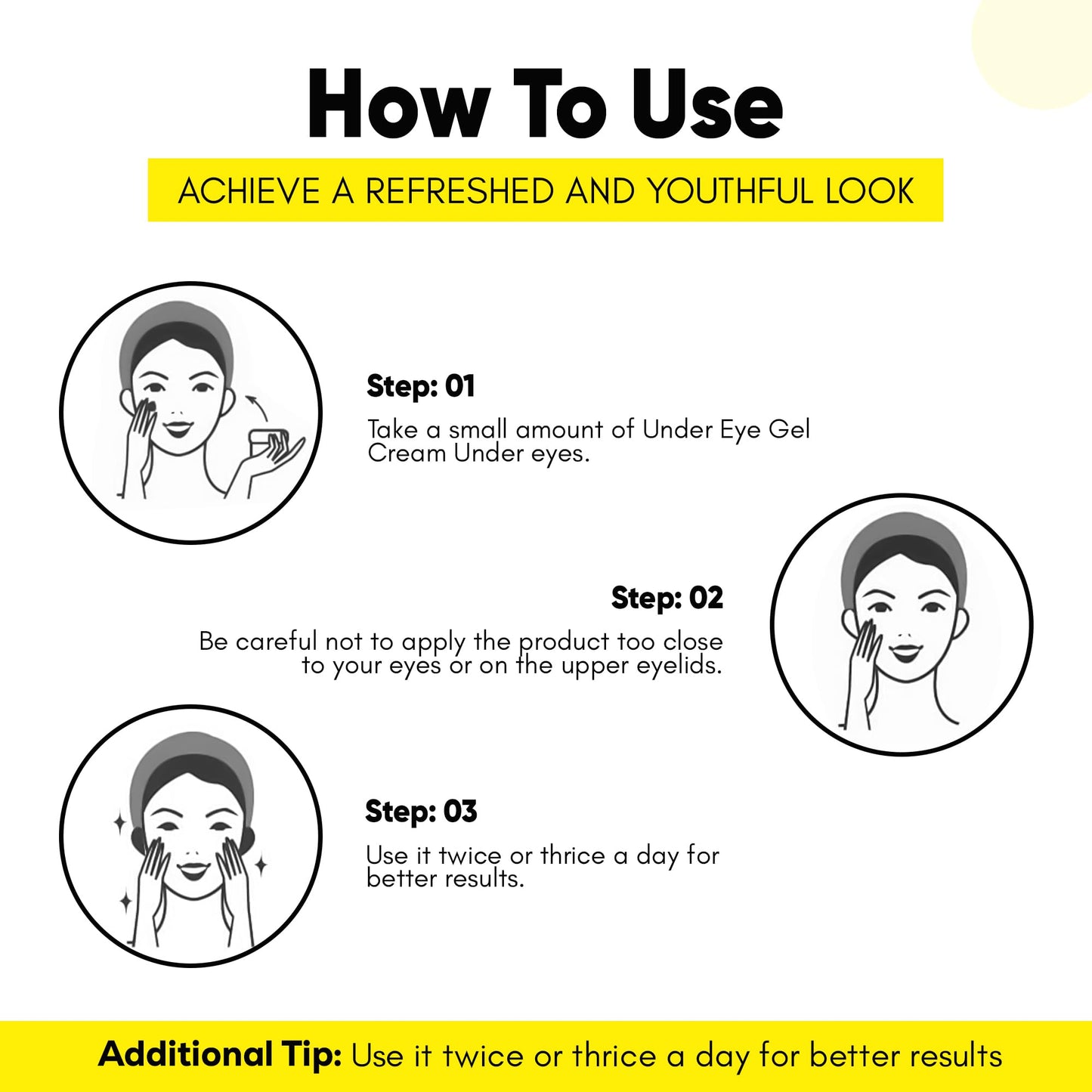 Masofta Under Eye Gel Cream with Retinol, Niacinamide, Caffeine, Vitamin C, & Aloe Vera Extract for Dark Circles, Fine Lines, and Puffy Eyes, For both Men & Women, 30ML