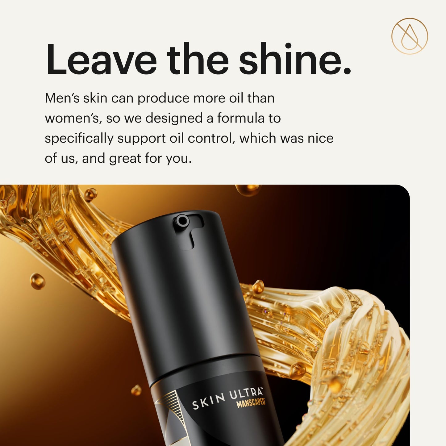 MANSCAPED® Skin Ultra™ Brightening Serum - Men's Vitamin C Face Serum Formulated to Improve Skin Tone & Help Reduce Appearance of Wrinkles, Infused with Licorice Root & Niacinamide, 1 fl oz, (2-Pack)